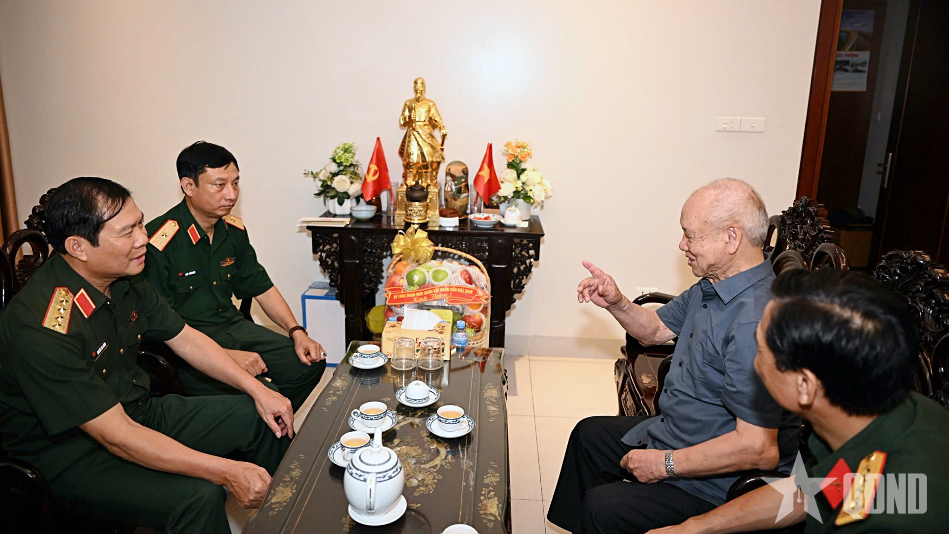 Đại tướng Nguyễn Tân Cương tri ân các đồng chí nguyên lãnh đạo Đảng, Nhà nước, Quân đội